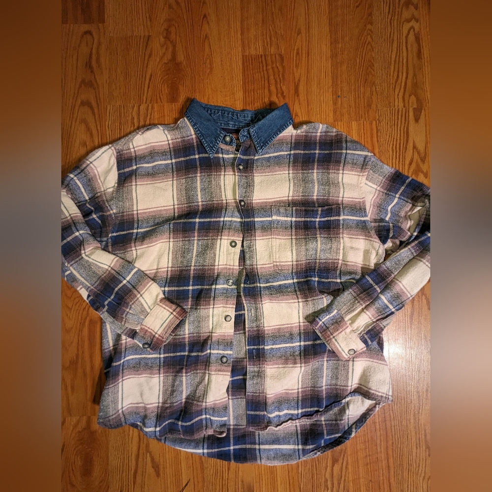 Vintage Denim Flannel